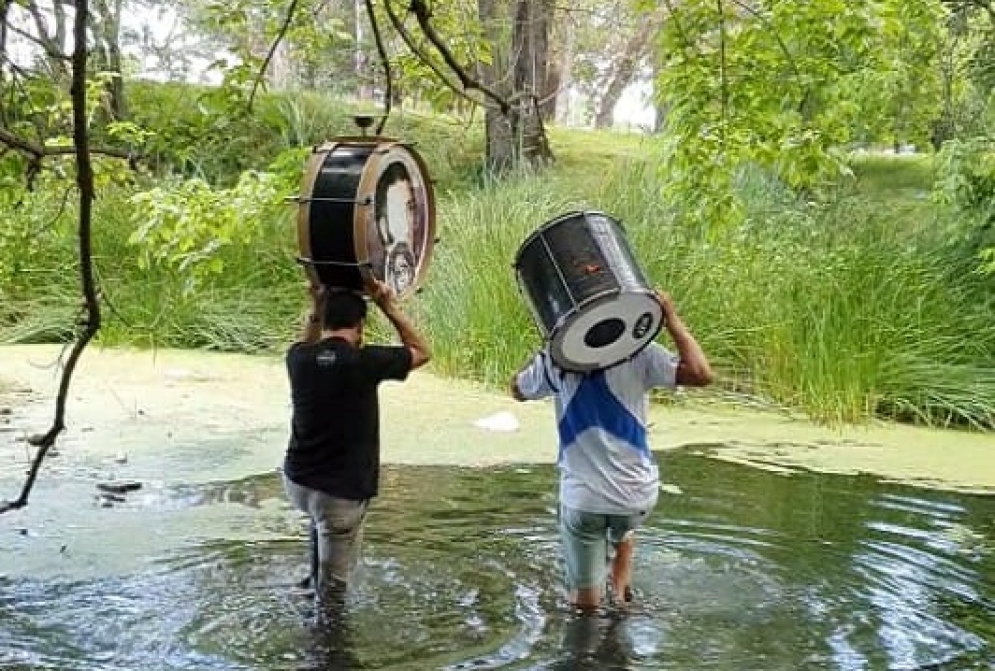 Mart&iacute;n Marelli, uno de los referentes del sector e impulsor de la iniciativa, habl&oacute; en medio de la actividad. 