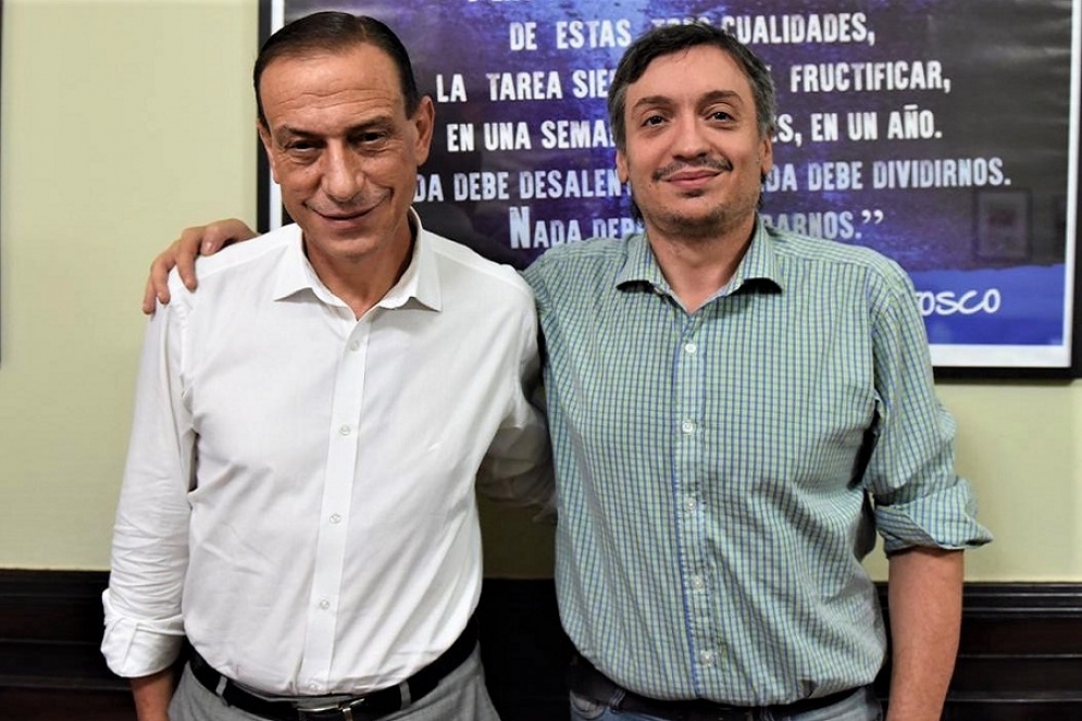 Gustavo Arrieta y M&aacute;ximo Kirchner. 