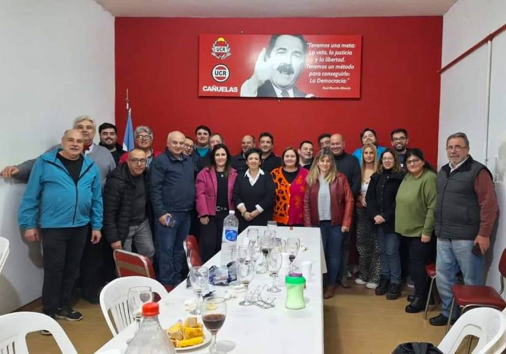 La foto de la reuni&oacute;n celebrada el jueves pasado, en la sede de calle Mitre.