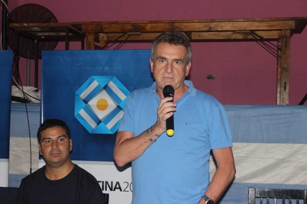 Agust&iacute;n Rossi en su &uacute;ltima visita a Ca&ntilde;uelas en mayo 2018.