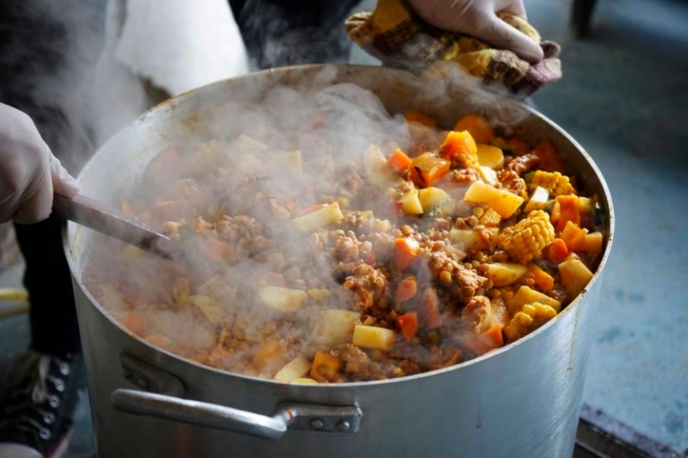 El comedor alimenta a m&aacute;s de 50 familias.