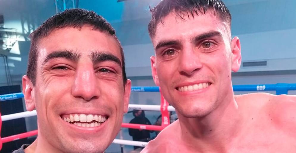 Jes&uacute;s Daneff (a la izquierda) ser&aacute; parte de la presentaci&oacute;n del t&iacute;tulo de Claudio en Ca&ntilde;uelas.