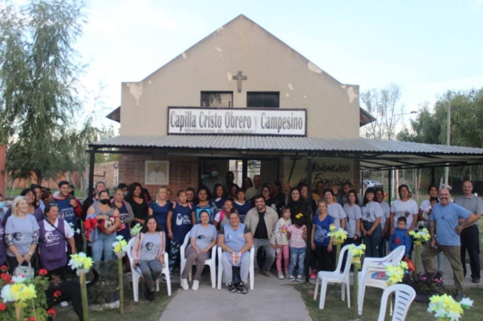 Los dirigentes de la Uni&oacute;n de Trabajadores de la Econ&oacute;mia Popular estuvieron acompa&ntilde;ados por "Misioneros de Francisco"y el Director Mundial de Scholas Ocurrentes, Enrique Palmeyro.