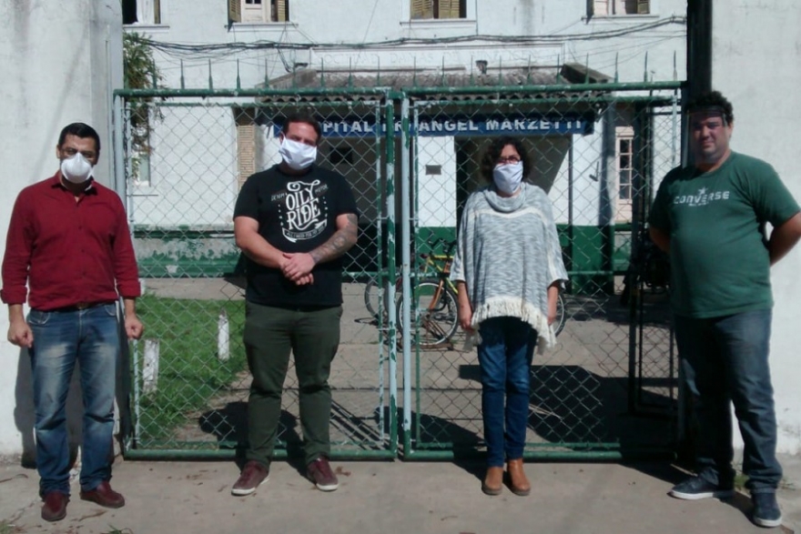 Dirigentes de la CTEP realizaron una donaci&oacute;n al Hospital Marzetti