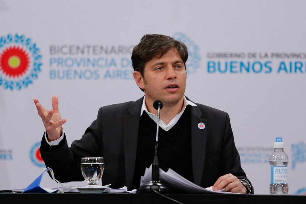 Kicillof en la conferencia de este jueves.