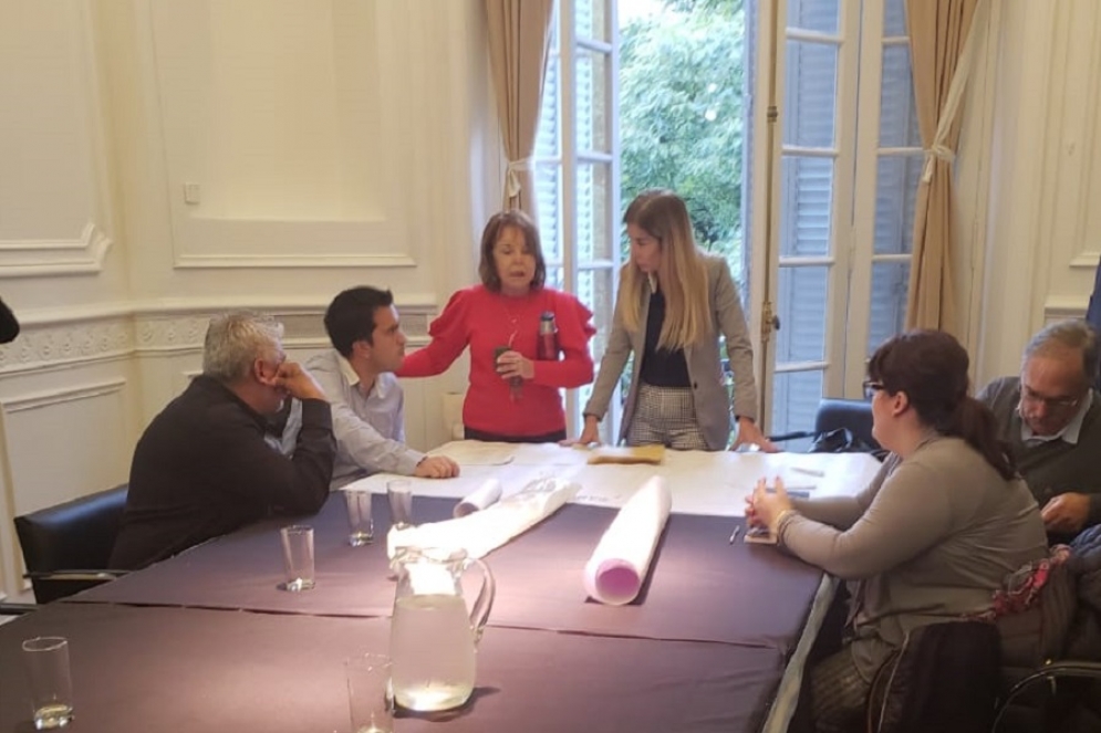 Pablo Campos junto a Hilda "Chiche" Duhalde.