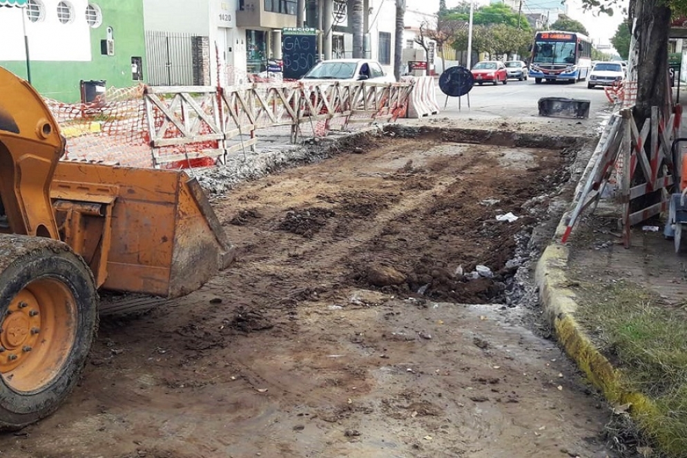 Las maquinas trabajando. 