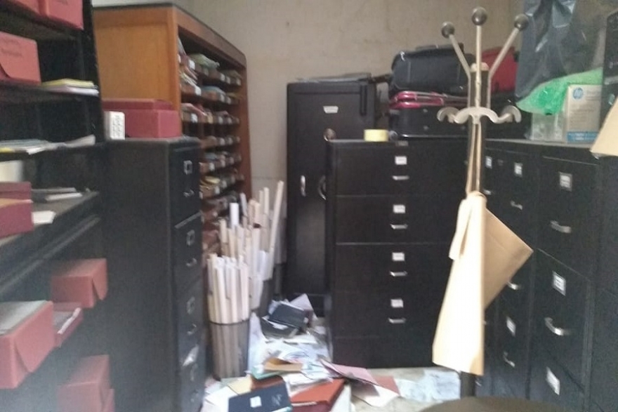 V&Iacute;DEO: im&aacute;genes del boquete en la inmobiliaria "Cesteros"