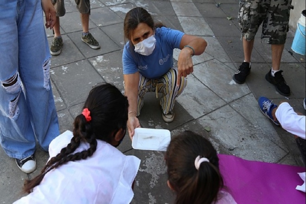 El personal del organismo dictando la cursada.