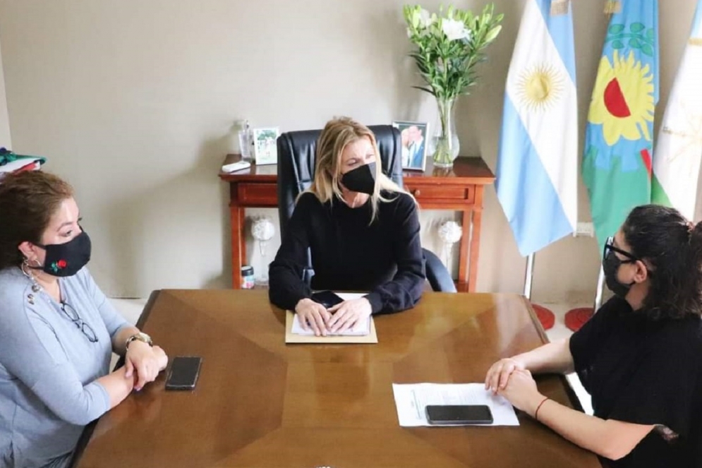 Cardozo, Fassi y Ferraro en la reuni&oacute;n.