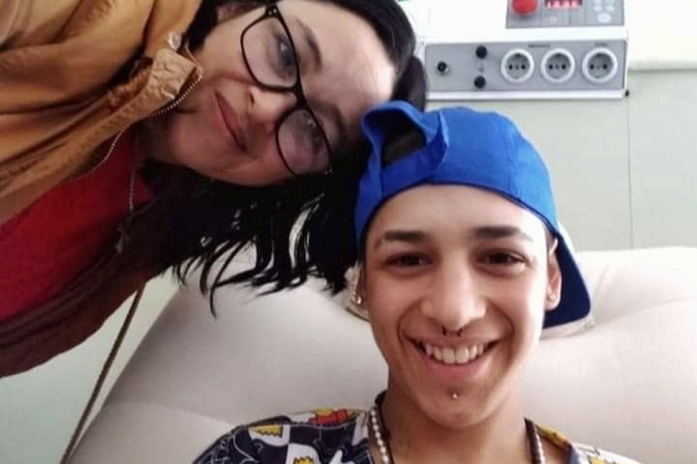 Ramiro junto a Natalia, su mam&aacute;: "su sonrisa alegraba mis d&iacute;as".