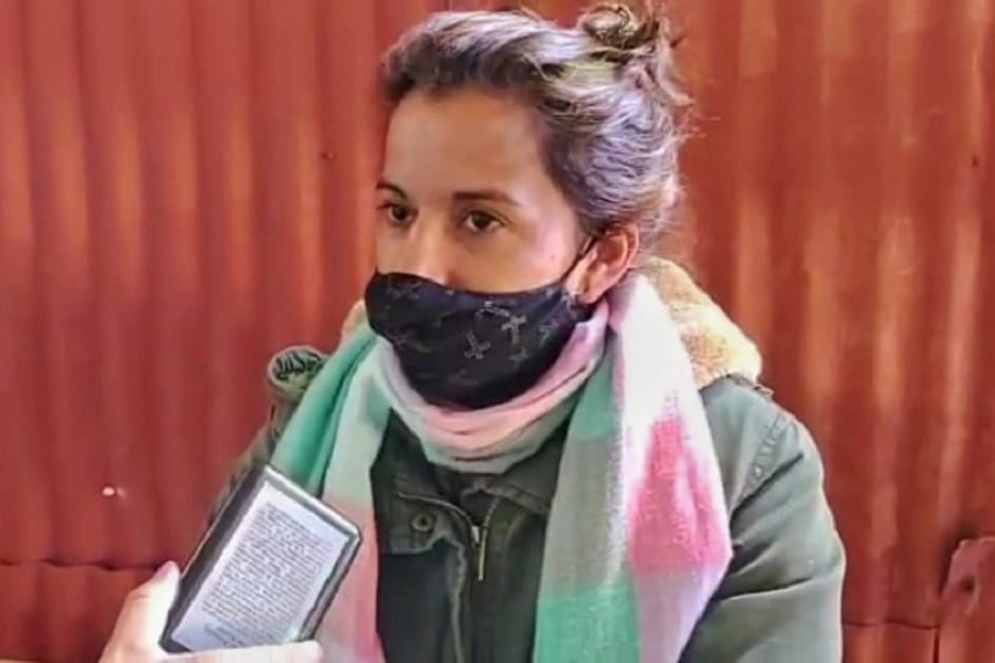 Cindy Ju&aacute;rez, encargada del local y hermana de la victima.