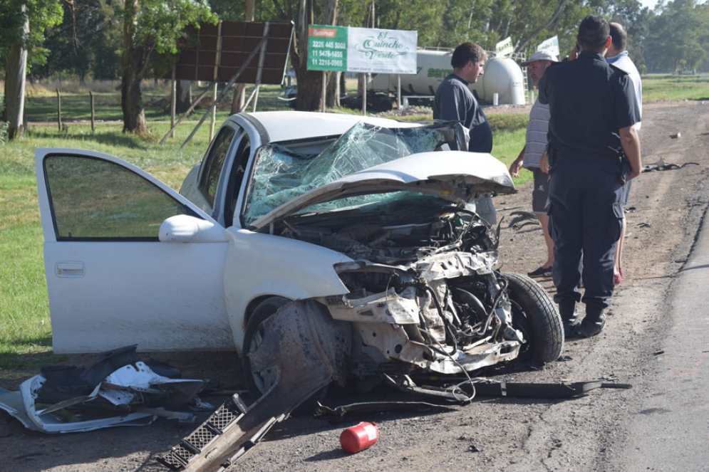 El autom&oacute;vil que conduc&iacute;a la v&iacute;ctima fatal.