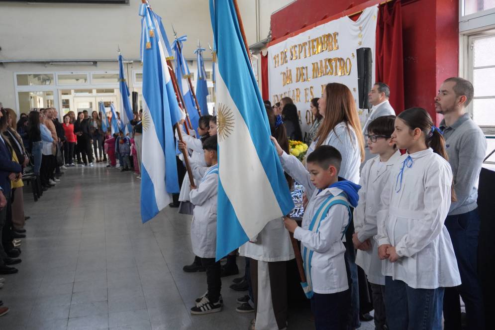 Los alumnos participando de la actividad.