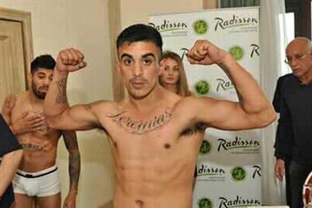 Cisterna en la previa a la pelea en Montevideo. 