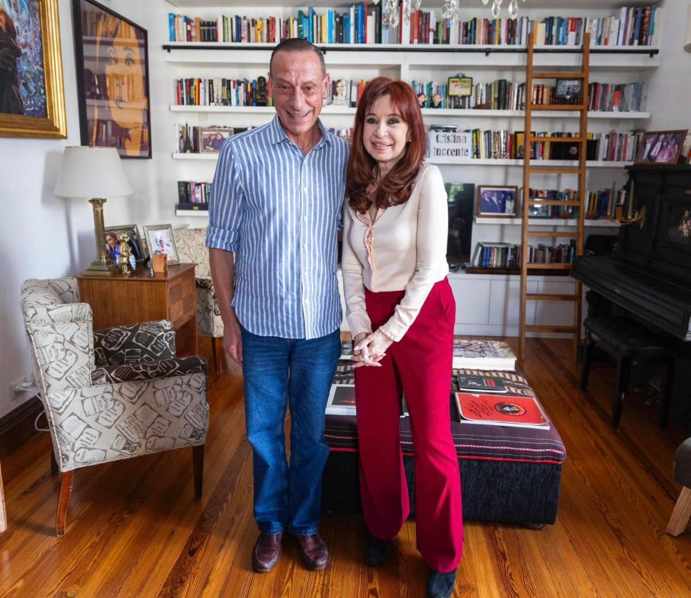 Arrieta junto a Fern&aacute;ndez de Kirchner.