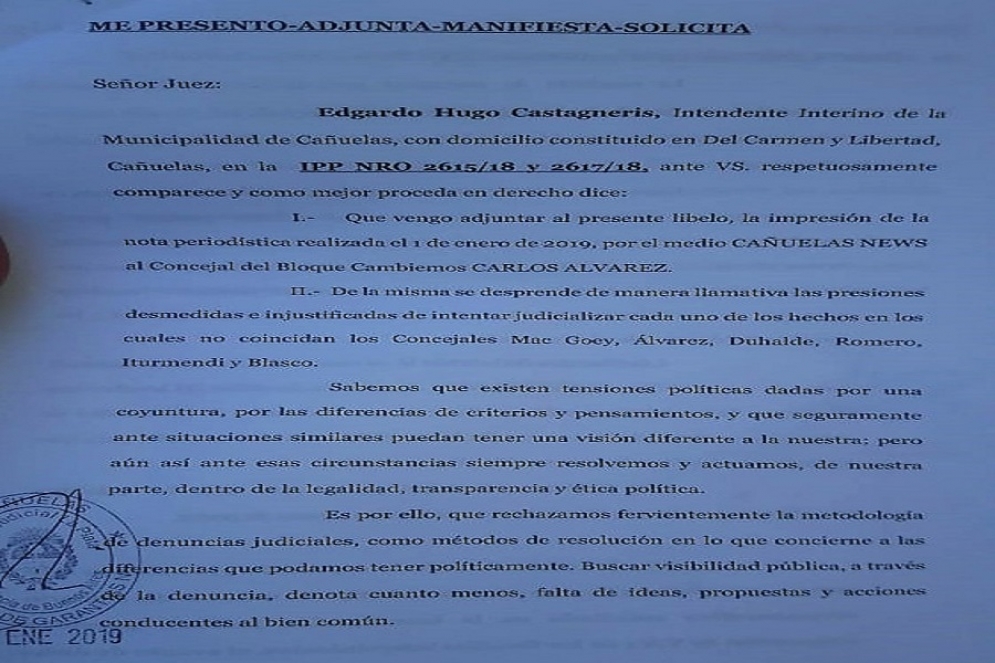 Volvi&oacute; Castagneris y va con todo contra Cambiemos