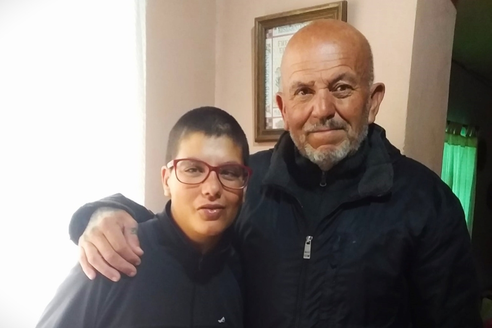 Carlos junto a su hija Florencia.