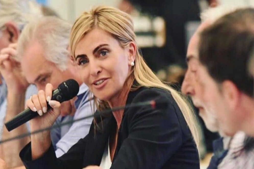 Marisa Fassi en el momento de su disertaci&oacute;n. 