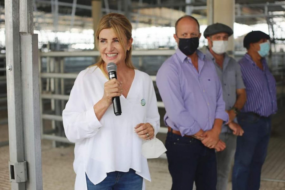 Marisa Fassi, Insaurralde y productores en el MAG.