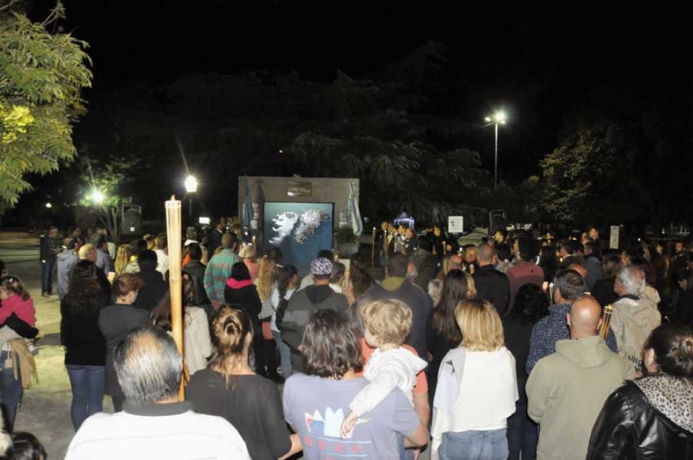 El acto central se realiz&oacute; en la Plaza Belgrano. 