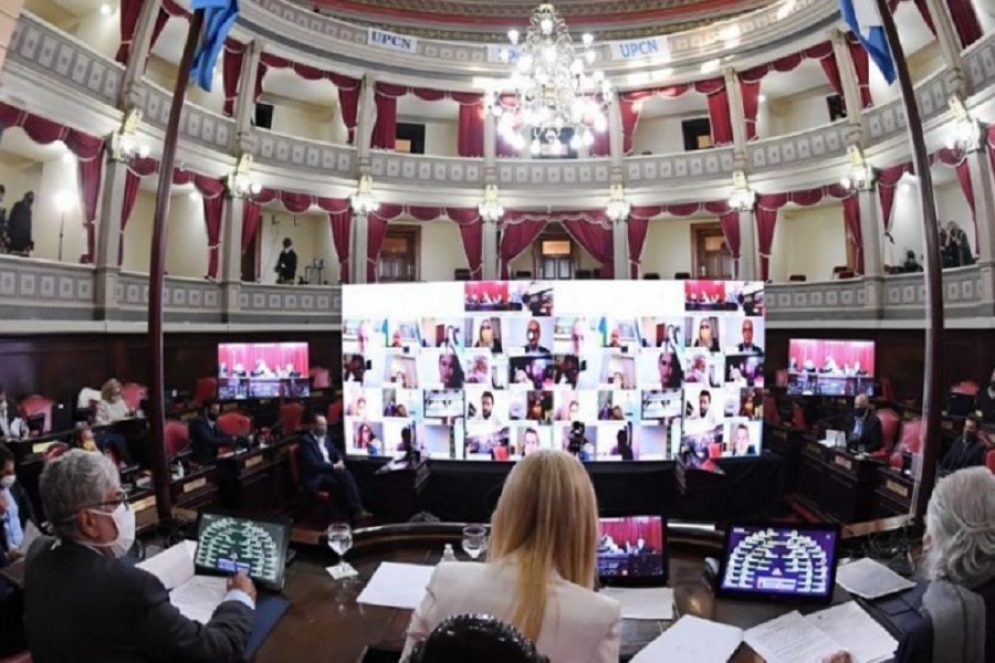 El senado provincial durante la pandemia sesiona mediante la tecnolog&iacute;a.