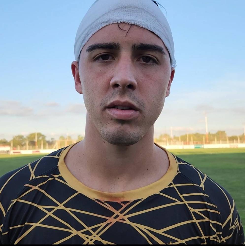 Tras el encuentro, Bruno Dordoni recibi&oacute; puntos de sutura en la frente.