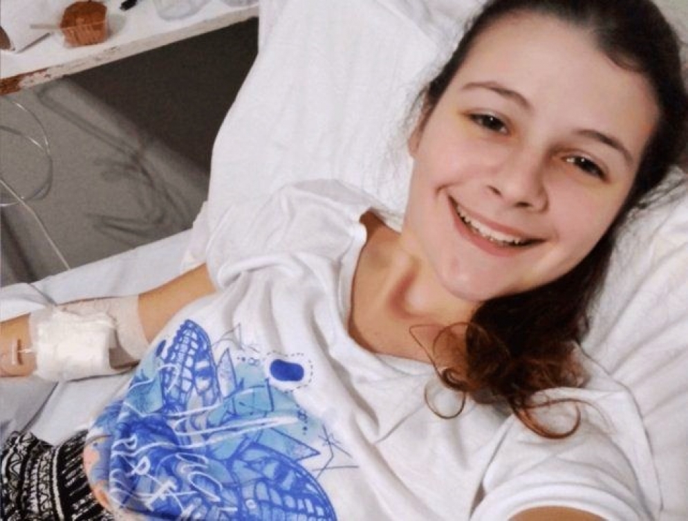 Sabrina Monteverde, una j&oacute;ven cordobesa que public&oacute; un v&iacute;deo para reclamarle a su obra social la medicaci&oacute;n. El mismo se hizo viral en las redes sociales.