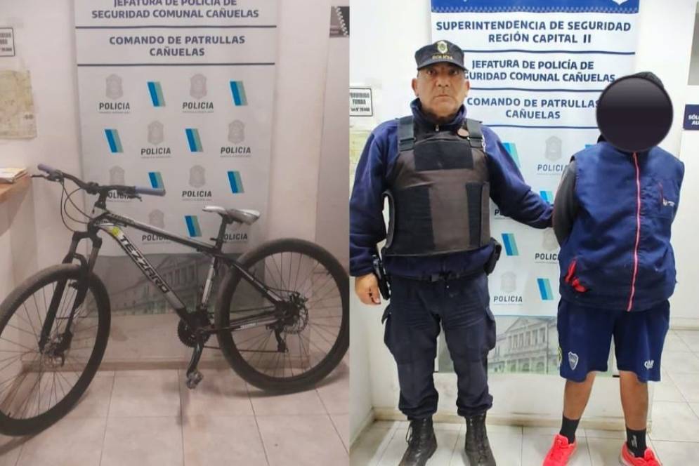 Ben&iacute;tez y la bicicleta robada. 