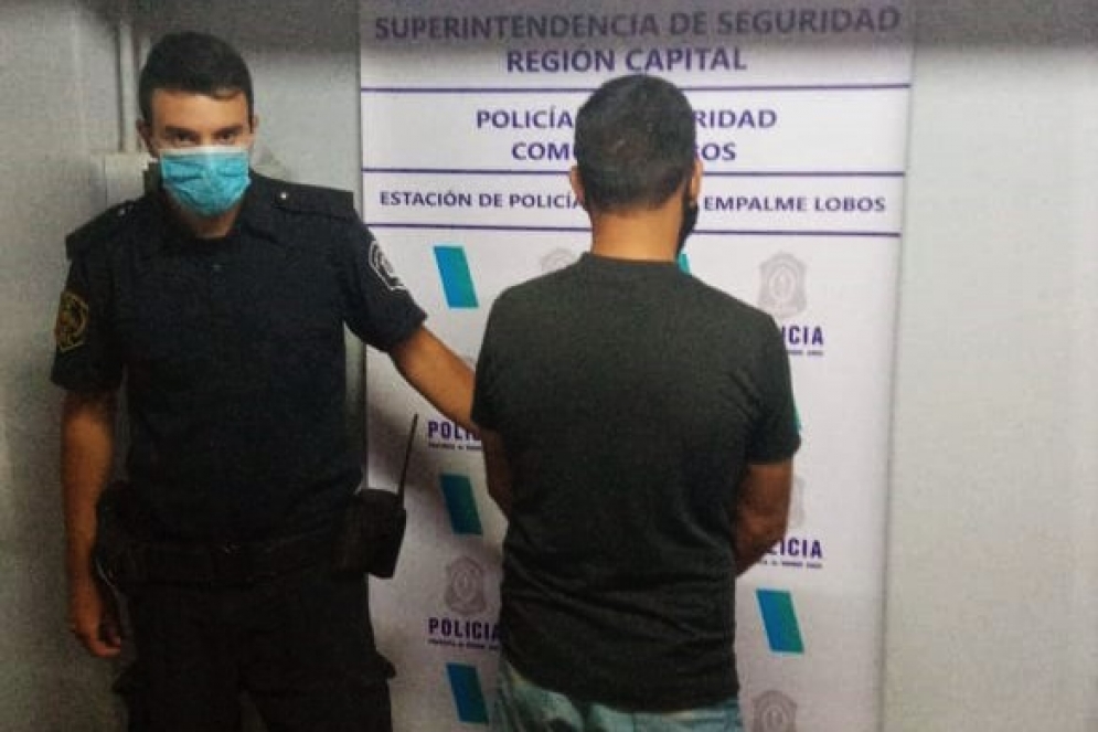 Giusti detenido en la Comisar&iacute;a de Empalme.
