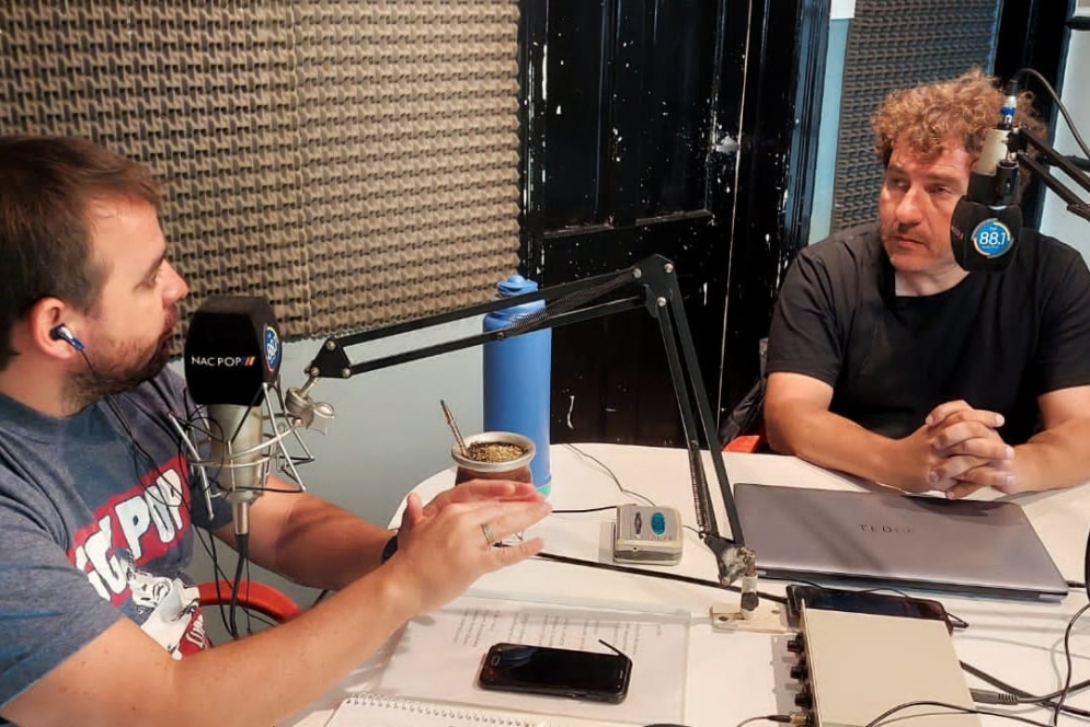 La nota con Enzo Peralta dur&oacute; casi una hora y se transmiti&oacute; en vivo en la FM88.1.