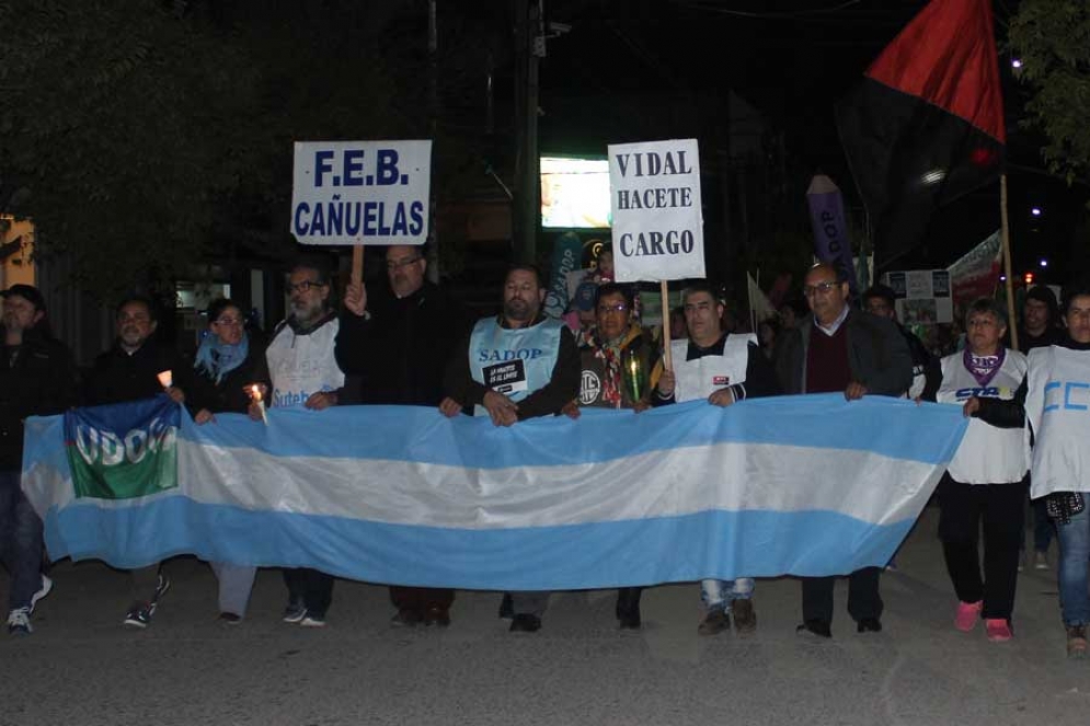 La columna avanza por Libertad.