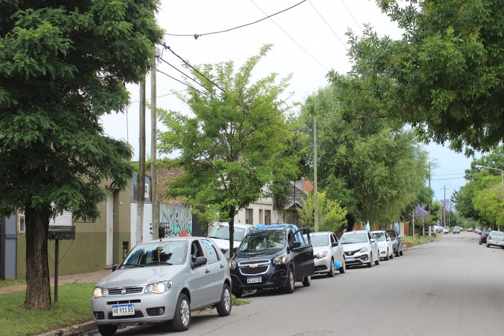 La &ldquo;Caravana por la Vida&rdquo; a punto de partir.