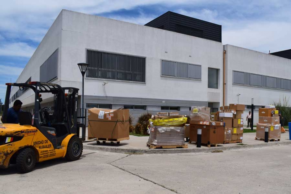 As&iacute; trasladaban el Angi&oacute;grafo del Hospital Regional. 