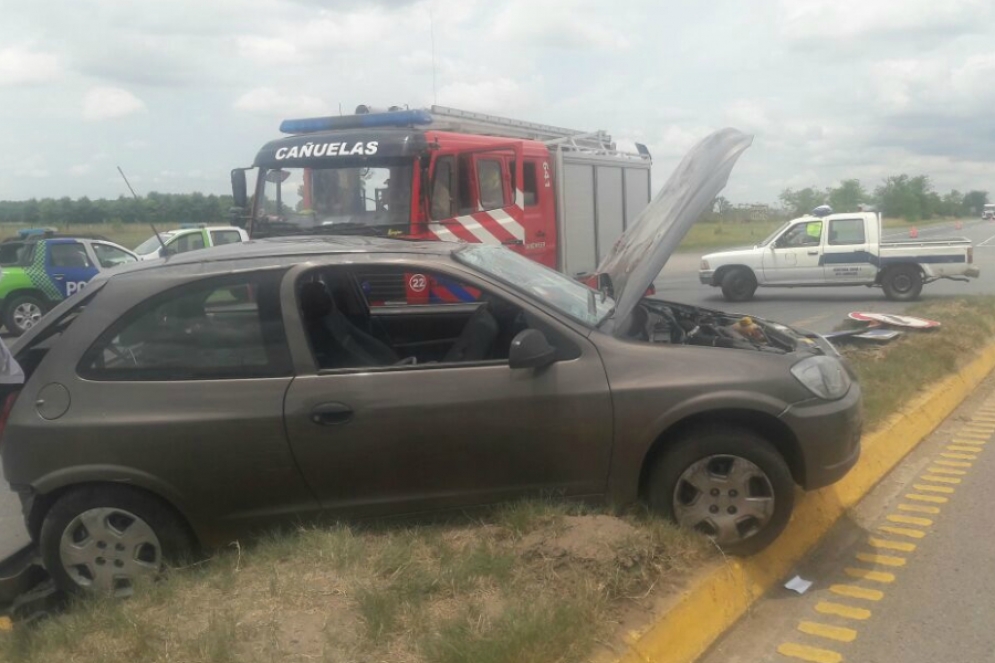 La escena del accidente instantes despu&eacute;s de ocurrido.