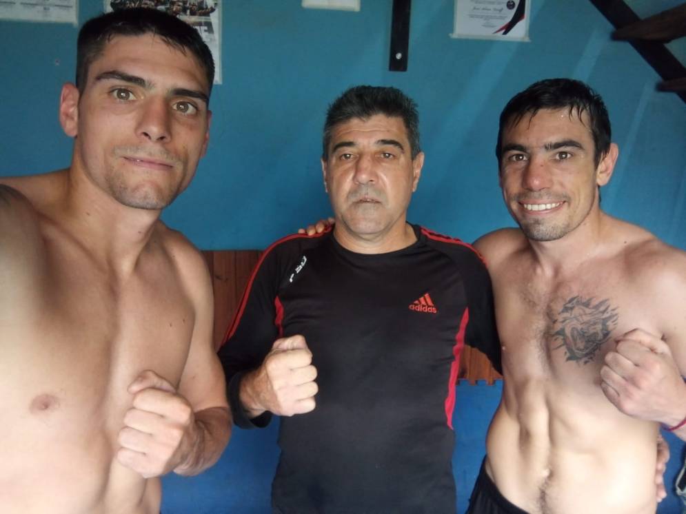 Claudio, "Pingo" (entrenador) y Jes&uacute;s&nbsp;Daneff.