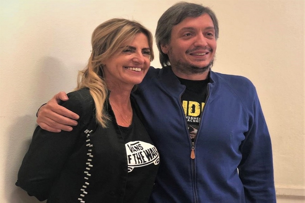 Marisa Fassi y M&aacute;ximo Kirchner.