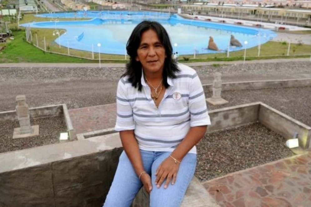 Milagro Sala en el complejo que gestionaba en Jujuy.