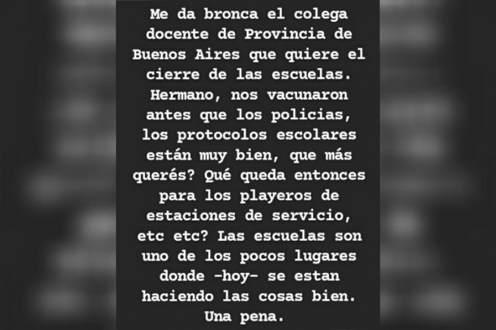 El estado que public&oacute; hace unas horas.