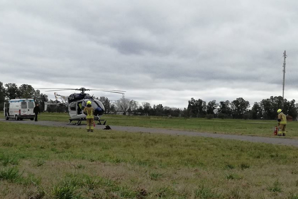 El traslado a&eacute;reo se concret&oacute; pasadas las 12hs.