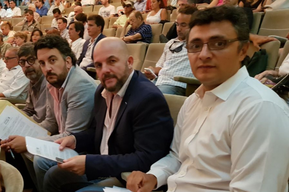 Ruete, Cid Menna y Sarlenga presentes en la audiencia. 