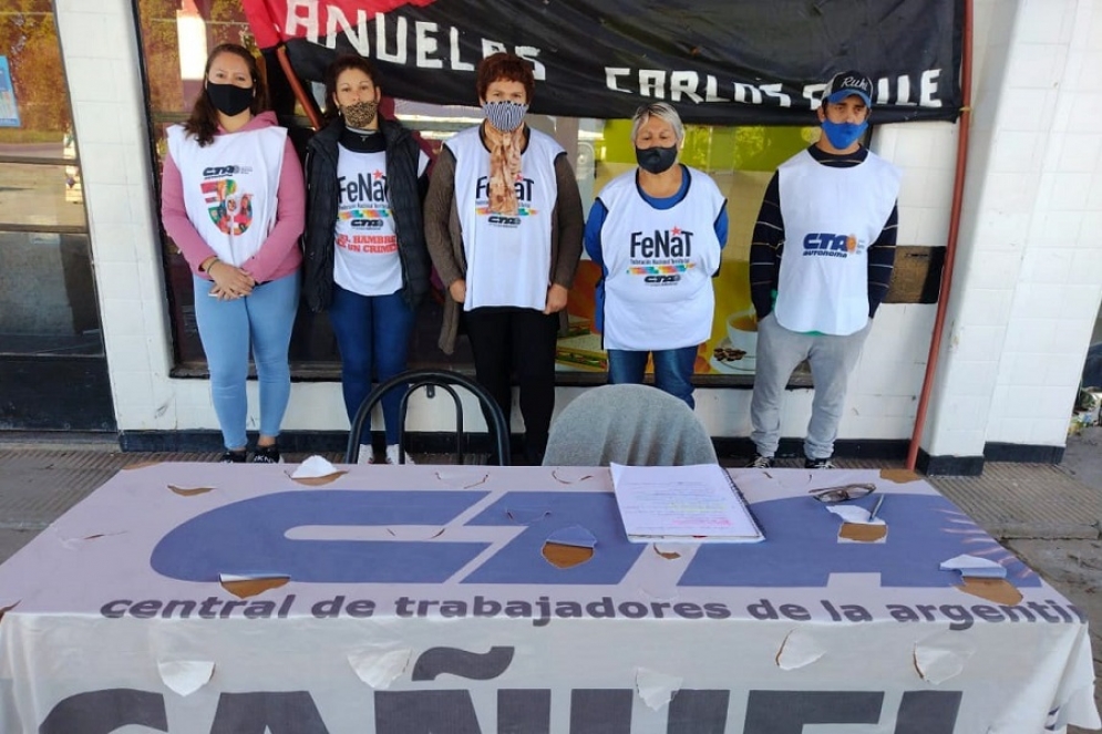 Organizaciones sociales movilizaron para reclamar pol&iacute;ticas que terminen con el hambre