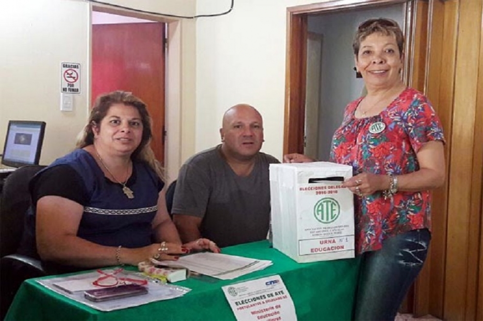 Graciela Perazzo va por un nuevo mandato al frente del sindicato. 