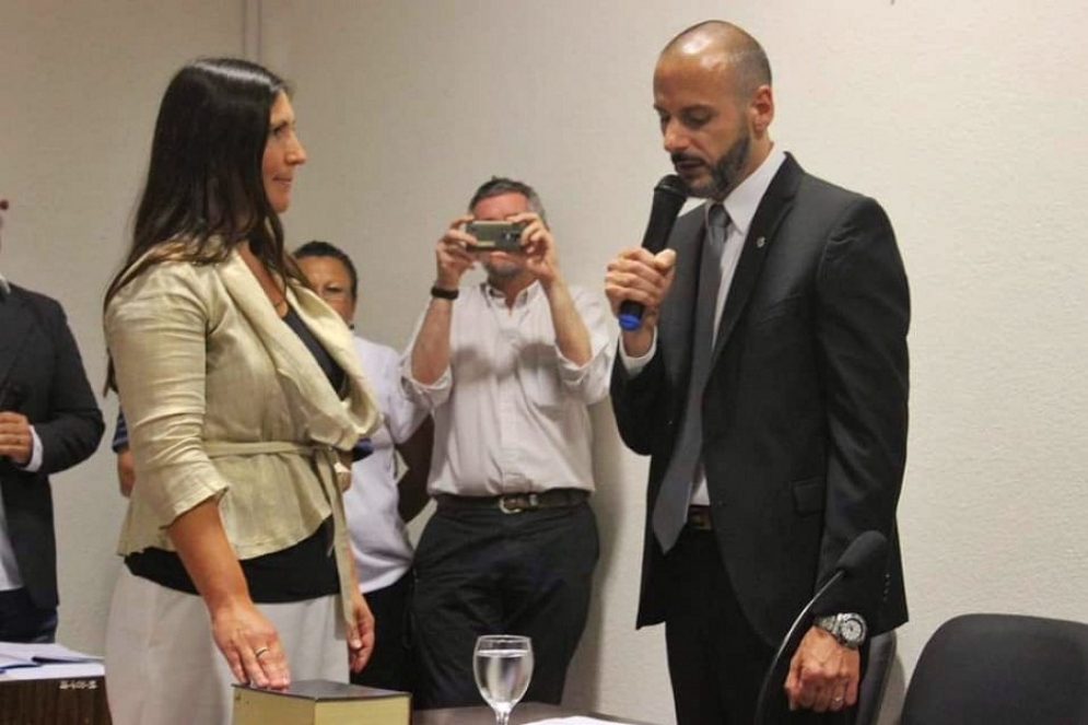 Mazzanti tomandol&eacute; juramento a su par, Malena Reimer. La edil sonaba como reemplazante.