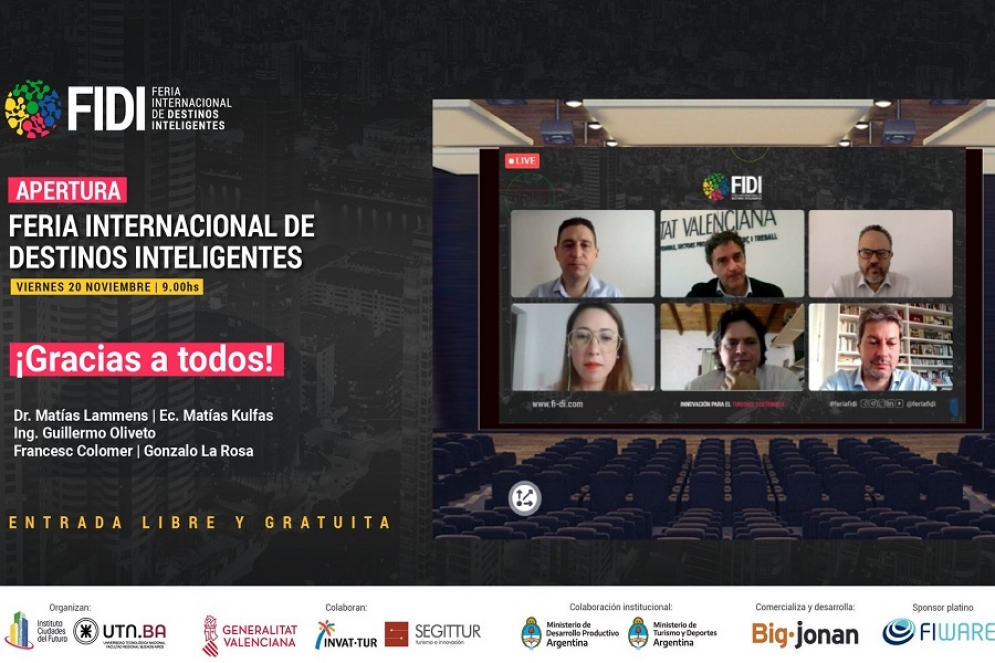 El ministro de Turismo y Deportes, Mat&iacute;as Lammens particip&oacute; del lanzamiento virtual.