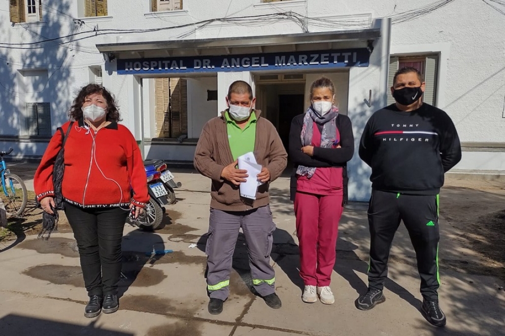 El reclamo de los trabajadores del hospital Marzetti contin&uacute;a. 