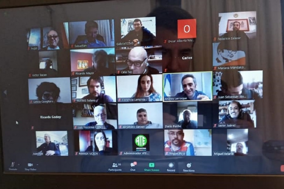 El encuentro se desarroll&oacute; mediante la plataforma Zoom.