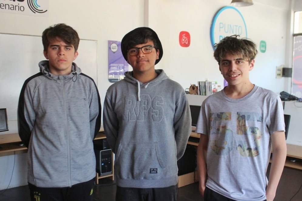 Benjam&iacute;n Olmedo; Gabriel Maidana y Facundo Olmedo.