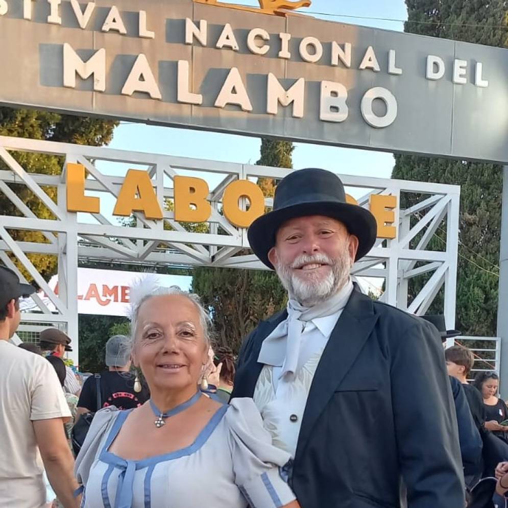  La pareja ca&ntilde;uelense en C&oacute;rdoba.