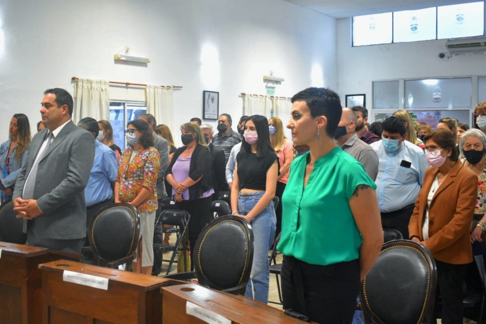 Telma Mart&iacute;nes en la ceremonia de asunci&oacute;n. (Foto: Mar&iacute;a Fraga)